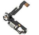 Charging Port Flex Cable Compatible For iPhone 12 / 12 Pro (Silver) (Premium)