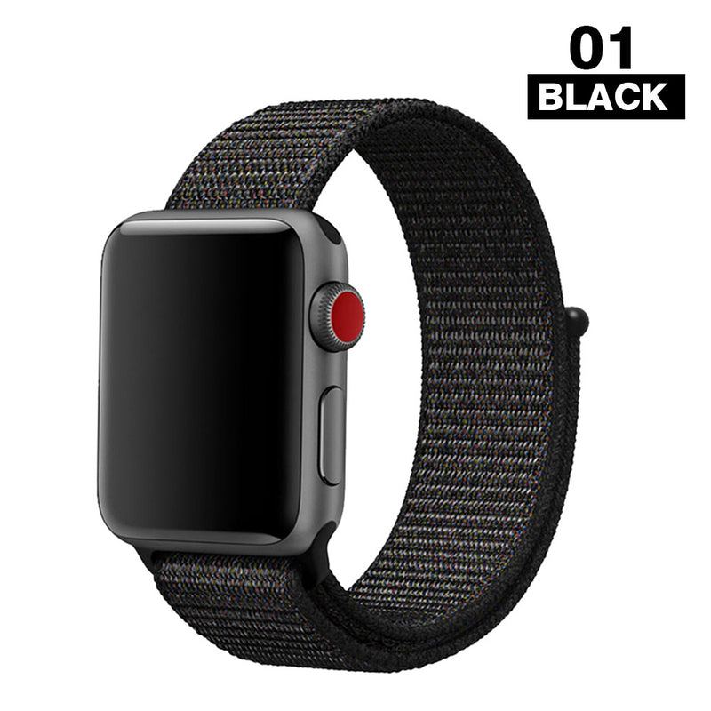 Woven Nylon Band For Apple Watch Sport Loop iWatch Series 4/3/2/1 38/42/40/44mm