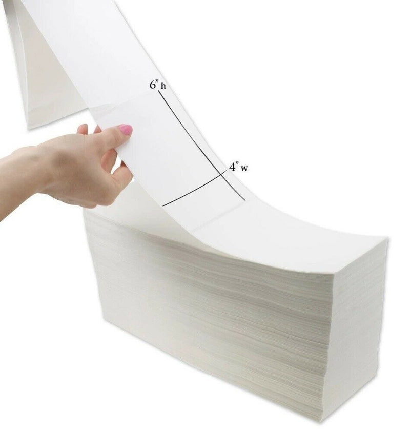 4000 4x6 Direct Thermal Fanfold Labels (1 Case)- Pick Up Only No Shipping