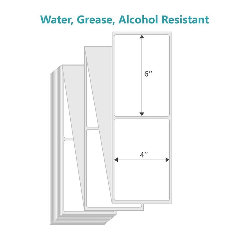 4000 4x6 Direct Thermal Fanfold Labels (1 Case)- Pick Up Only No Shipping
