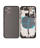Back Housing W/ Small Components Pre-Installed Compatible For iPhone 11 Pro (Space Grey)