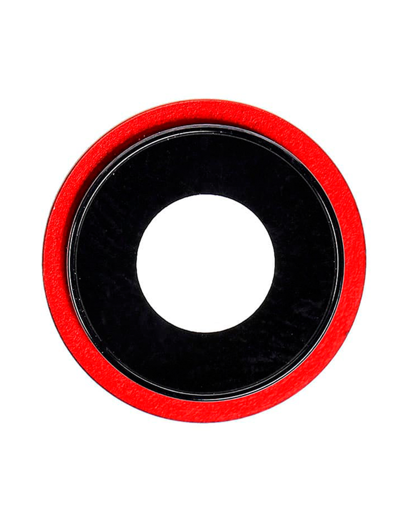 Back Camera Lens With Bracket Compatible For iPhone 12 / 12 Mini (Red) (Real Sapphire / Premium)
