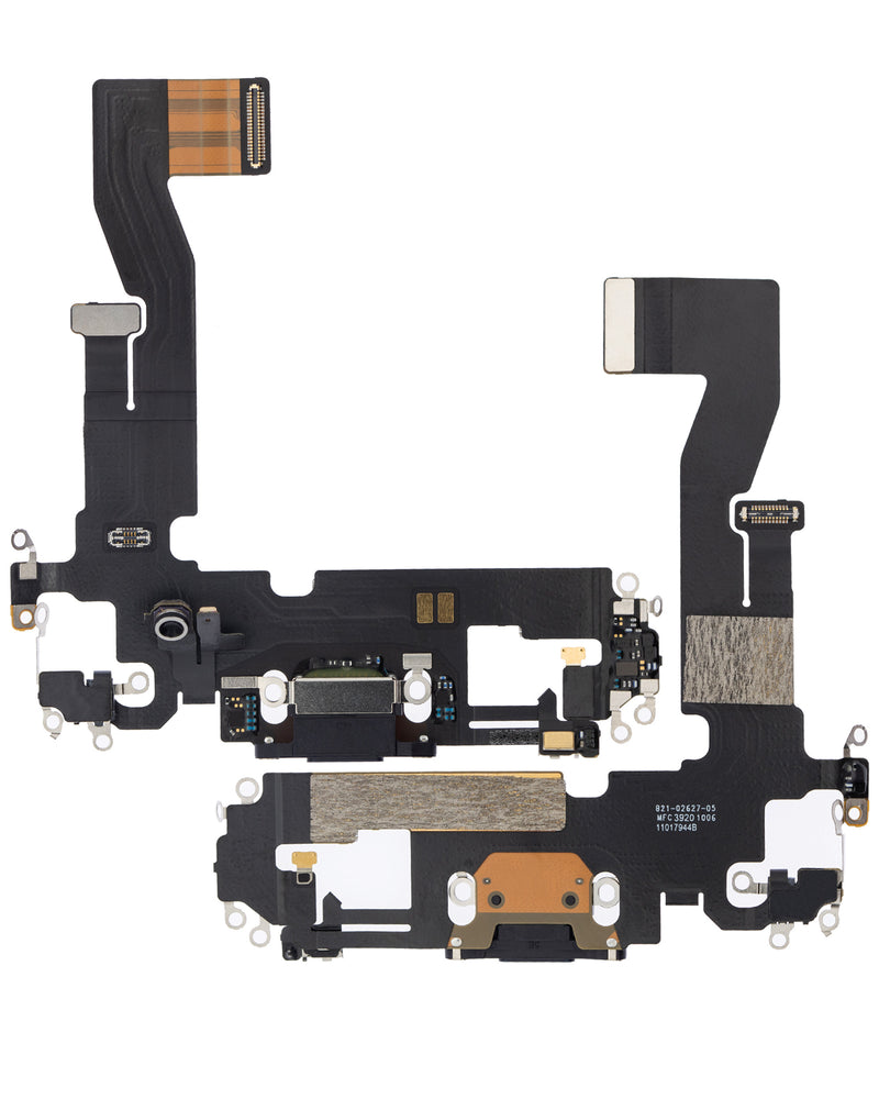 Charging Port Flex Cable Compatible For iPhone 12 / 12 Pro (Graphite) (Premium)
