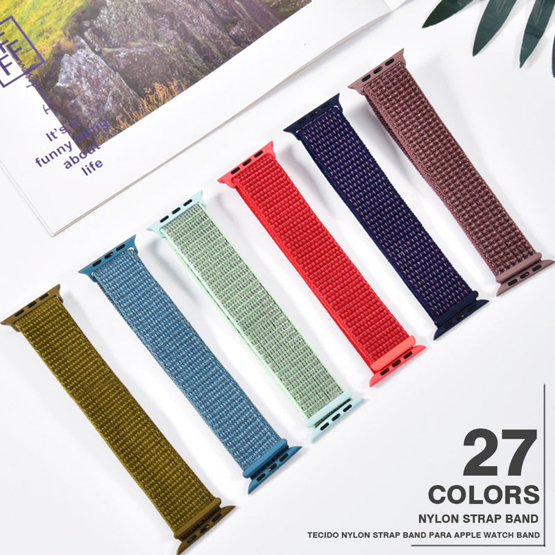 Woven Nylon Band For Apple Watch Sport Loop iWatch Series 4/3/2/1 38/42/40/44mm