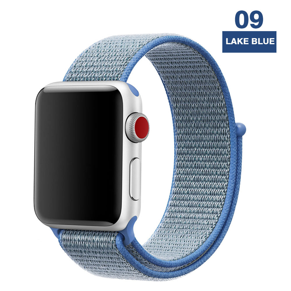 Woven Nylon Band For Apple Watch Sport Loop iWatch Series 4/3/2/1 38/4