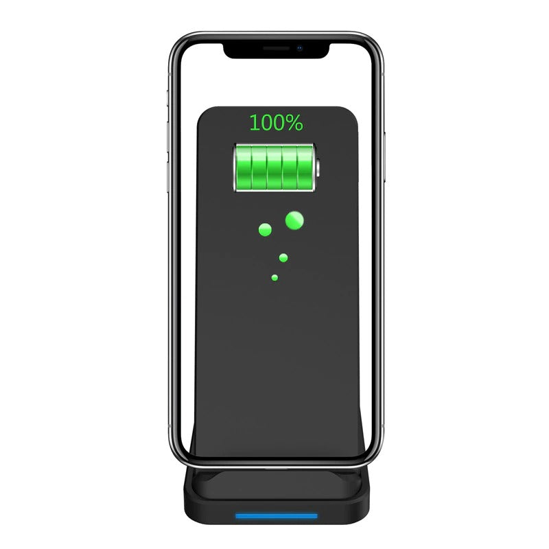 LED Qi Wireless Charger Fast Charge Pad For iPhone XS Max X XR 12 11 Pro Samsung
