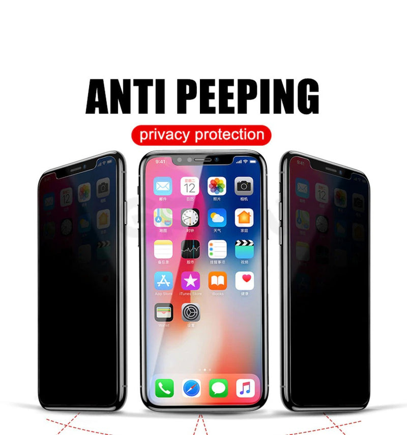 Privacy Tempered Glass Compatible For iPhone X | iPhone XS | iPhone 11 Pro ( 2 Pack in Retail Pack )