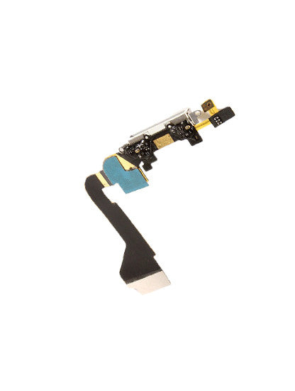 Charging Port Cable For iPhone 4 (GSM) (White)