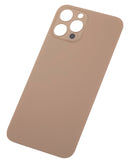 Back Glass Compatible For iPhone 12 Pro Max (No Logo / Large Camera Hole) (Gold)
