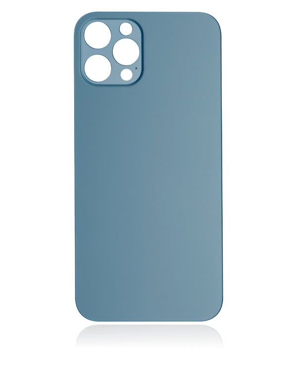 Back Glass Compatible For iPhone 12 Pro (No Logo / Large Camera Hole) (Pacific Blue)
