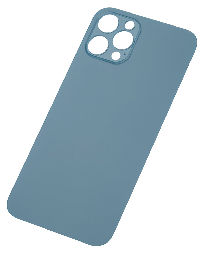 Back Glass Compatible For iPhone 12 Pro (No Logo / Large Camera Hole) (Pacific Blue)