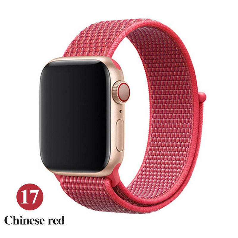 Woven Nylon Band For Apple Watch Sport Loop iWatch Series 4/3/2/1 38/42/40/44mm