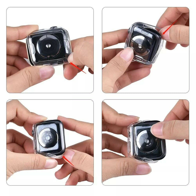 For iWatch Apple Watch 2/3/4/5/6/SE Protector Full Cover TPU Case 38/40/42/44mm