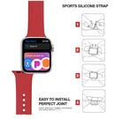 Silicone Band Strap for Apple Watch Series 1/2/3/4/5 iWatch Sports 38/40/42/44mm