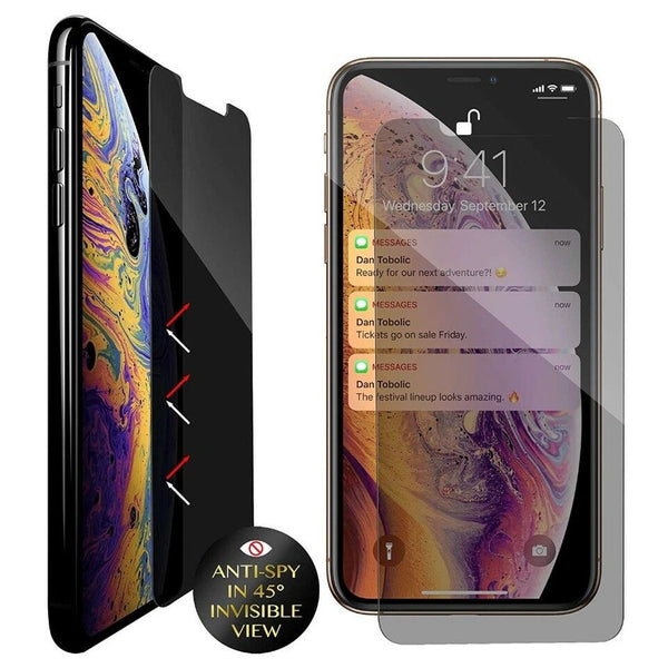 Privacy Tempered Glass Compatible For iPhone 12 Mini ( 2 Pack in Retail Pack )