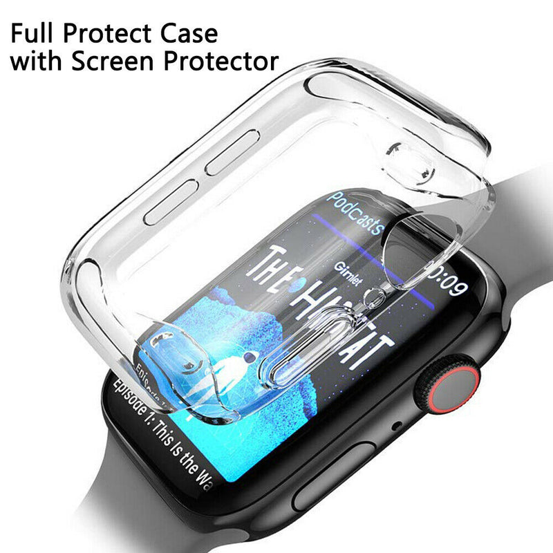 For iWatch Apple Watch 2/3/4/5/6/SE Protector Full Cover TPU Case 38/40/42/44mm