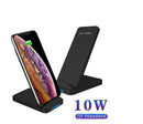 LED Qi Wireless Charger Fast Charge Pad For iPhone XS Max X XR 12 11 Pro Samsung