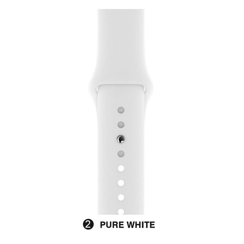 Silicone Band Strap for Apple Watch Series 1/2/3/4/5 iWatch Sports 38/40/42/44mm